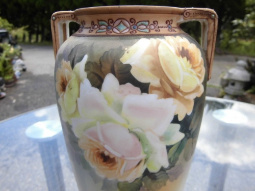 オールドノリタケ花瓶（明治24年） | アンティークかずさ